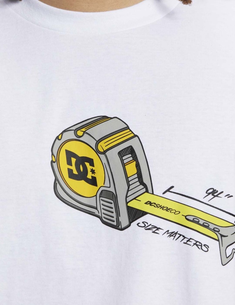 T-shirt DC size matters tee white
